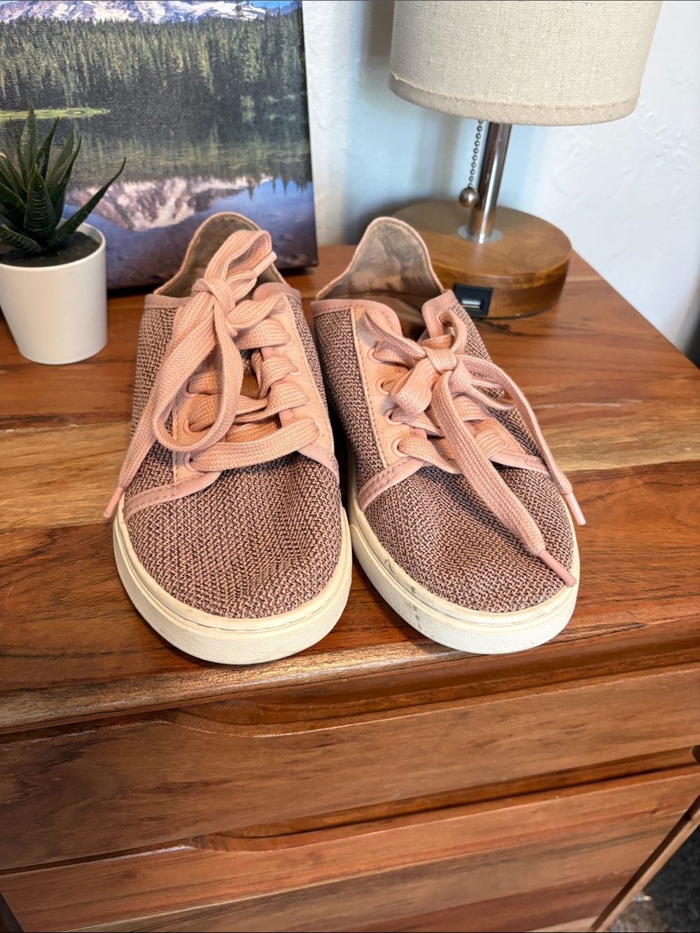 Olukai Women's Pink Knit Casual